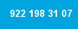 922 198 31 07 922 198 31 07